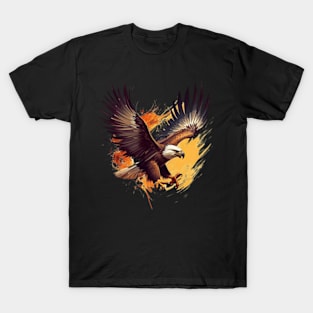 A fierce eagle swooping down on its unsuspecting prey T-Shirt